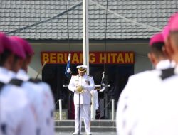 Danbrigif 4 Marinir/BS Pimpin Upacara HUT Ke-78 TNI AL Wilayah Lampung
