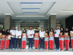 Penutupan PKL SMK Negeri Padang Cermin di Mako Brigif 4 Mar/BS