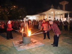 Gubernur Lampung Bersama Ketua YJI Cabang Provinsi Lampung Gelar Malam Keakraban Jambore Nasional VII Yayasan Jantung Indonesia