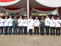 Ketua PMI Provinsi Lampung Mengikuti Upacara Peringatan HUT ke-78 Palang Merah Indonesia dan Tinjau Kegiatan Donor Darah