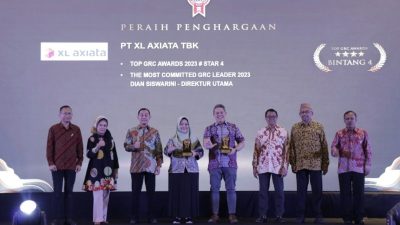 Penerapan Prinsip ESG Terus Ditingkatkan, XL Axiata Raih TOP GRC Awards 2023