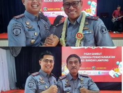 Karutan Kelas IIB Sukadana Hadiri Sertijab dan Pisah Sambut Kalapas Kelas I Bandarlampung