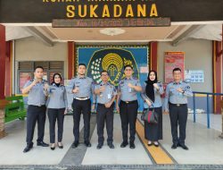 Pastikan Kondusif, Kadivpas Kemenkumham Lampung Tinjauan Fasilitas dan Kondisi Keamanan Rutan Sukadana