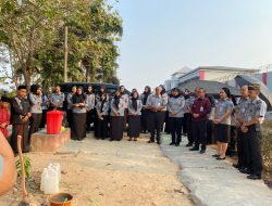 Lapas Perempuan Kelas IIA Bandarlampung Ikuti Kegiatan Peletakan Batu Pertama Pembangunan Sarana Asimilasi Edukasi dan Abhipraya