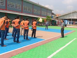 Tingkatkan Kedisiplinan, Kepala KPR Rutan Sukadana Pimpin Apel Tamping WBP