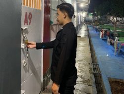 Petugas Rutan Sukadana Laksanakan Kontrol Keliling Blok Hunian Warga Binaan