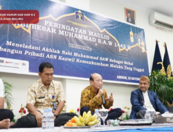 Kanwil Kemenkumham Maluku Bangun Pribadi ASN Melalui Peringatan Maulid Nabi Muhammad SAW