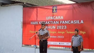Semarak Pelaksanaan Upacara Peringatan Hari Kesaktian Pancasila di Lapas Kalianda