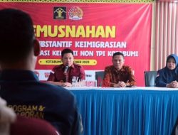 Imigrasi Kotabumi Laksanakan Pemusnahan Arsip Fisik Keimigrasians