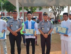 Kalapas Gunung Sugih Pimpin Upacara Peringatan Hari Santri Nasional Yang Diikuti Ratusan Warga Binaan Lapas Gunung
