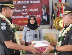 Tongkat Komando Kang LACI Beralih, Kalapas Ciamis Resmi Dipimpin Beni Nurrahman
