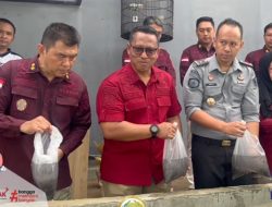 Lapas Kelas I Bandarlampung Tebar 5000 Benih Ikan Lele Sebagai Sarana Pembinaan Warga Binaan