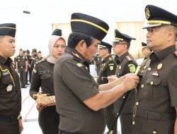 Kajati Pimpin Acara Pelantikan, Pengambilan Sumpah dan Setijab Pejabat Eselon III di Lingkungan Kejati Kalteng