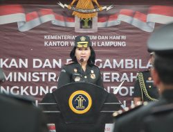 Kakanwil Sorta Pimpin Pelantikan dan Pengambilan Sumpah Jabatan Administrasi di Lingkungan Kanwil Kemenkumham Lampung