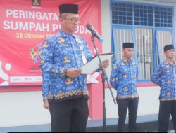 Bersama Majukan Indonesia, Kadivpas Kemenkumham Lampung Pimpin Upacara Peringatan Sumpah Pemuda Ke-95 Rutan Kelas IIB Kotabumi