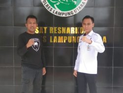 Jalin Sinergitas, Kepala Rupbasan Kelas II Kotabumi Kunjungi Unit Satuan Resnarkoba Polres Lampung Utara