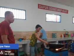 Berjalan Optimal, Kepala Rutan Kotabumi Lakukan Kontrol Dapur Sehat Untuk Pastikan Pelayanan Tahanan Sesuai SOP