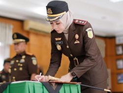 Tongkat Kepemimpinan Berganti, Kajari Belitung Timur Resmi Dipimpin Rita Susanti