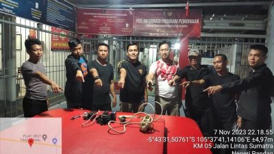 Tim Satops Patnal Geledah Seluruh Area Blok, Kepala KPLP Lapas Kalianda Pimpin Penggeledahan di Malam Hari