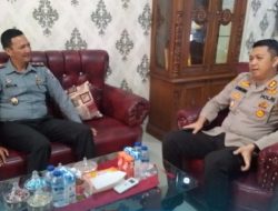Jalin Sinergitas Antar APH, Kepala Rutan Krui Kunjungi Polres Pesisir Barat