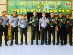 Perkuat Sinergitas, Kalapas Muara Enim Mukhlisin Fardi Sambangi Makodim 0404/Muara Enim