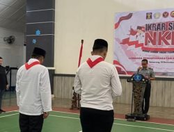 Berlangsung Khidmat, Tiga Warga Binaan Terorisme Mengucapkan Ikrar Setia NKRI
