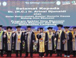 Unila Beri Gelar Kehormatan Doctor Honoris Causa Untuk Ir. Arinal Djunaidi