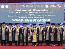 Gubernur Arinal Djunaidi Raih Gelar Kehormatan Doctor Honoris Causa (Dr. HC) Bidang Ilmu Ekonomi
