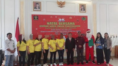 Warga Binaan Lapas Perempuan Kelas IIA Bandar Lampung Ikuti Kegiatan Natal Bersama di Rutan Bandar Lampung