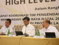 TPID Provinsi Lampung Laksanakan High Level Meeting Untuk Menjaga Inflasi Menjelang Nataru