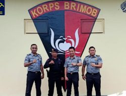 Perkuat Sinergi Pengamanan Jelang Nataru, Kalapas Gowim Mahali Lakukan Kunjungan ke Mako Yon B Sat Brimob Polda Babel