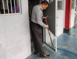Pastikan Kondisi Lapas Aman, Kasi Kamtib Lapas Metro Cek Kondisi Tralis