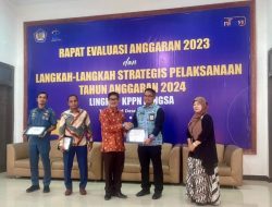 Kalapas Kelas IIB Kualasimpang Ikuti Kegiatan Rapat Evaluasi Pengguna Anggaran Tahun 2023
