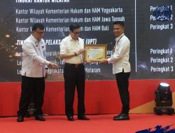 Refleksi Akhir Tahun 2023, Lapas Tanjungpandan Diganjar Penghargaan Oleh Menkumham RI