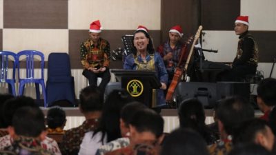 Kakanwil Kemenkumham Lampung Hadiri Perayaan Natal Oikumene di Lapas Kelas I Bandar Lampung