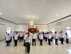 Rutan Kelas I Bandar Lampung Ikuti Apel Awal Tahun Bersama Menteri Hukum dan HAM