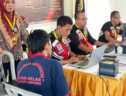 Disdukcapil Lampung Selatan Lakukan Pengecekan Biometrik 42 WBP Rutan Kelas I Bandarlampung