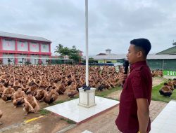 Pembinaan Fisik, Rutan Kelas I Bandarlampung Menggelar Senam Pagi Bagi WBP