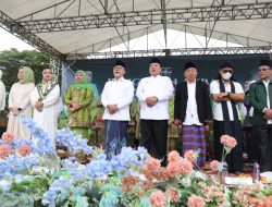 Gubernur Arinal Didampingi Ibu Riana Bersama Ketum Muslimat NU dan Mendag Hadiri Pengajian Akbar di Lapangan Cipta Karya Kalianda