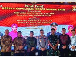 Kepala KPLP Lapas Muara Enim Hadiri Kenal Pamit Kapolres Muara Enim