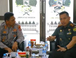 Perkuat Sinergitas dan Soliditas, Kapolresta Bandar Lampung Kunjungi Dua Markas TNI