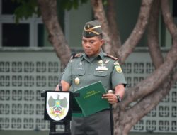 Upacara Bulanan Danrem 043/Gatam Sampaikan Penekanan Panglima TNI Untuk Berpegang Teguh Pada Pedoman Netralitas TNI