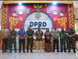 Perkokoh Sinergitas, Dandim 0410/KBL Kunjungi DPRD Kota Bandarlampung
