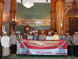 Safari Jumat Curhat, Kapolresta Bandarlampung Ajak Jaga Kondusifitas Pemilu 2024