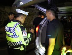 KYRD Akhir Pekan, Polresta Bandar Lampung Jaring Puluhan Kendaraan Knalpot Brong