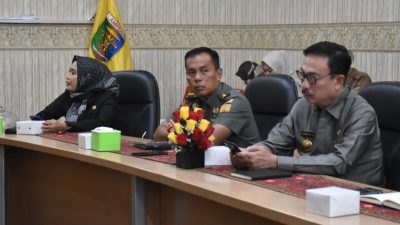 Kasrem 043/Gatam Ikuti Rapat Koordinasi Pengendalian Inflasi di Daerah