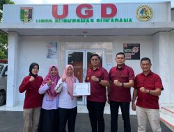 Berperan Aktif Dalam Sukseskan Pelaksanaan Program Kerja Bidang Kesehatan, Rutan Sukadana Terima Apresiasi Penghargaan dari Puskesmas Sukadana