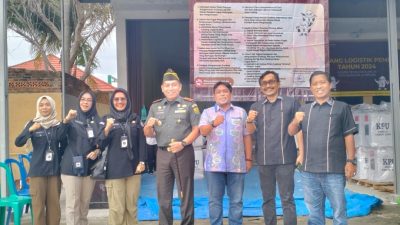 Jelang Pemilu 2024, Dandim 0410/KBL Cek Kesiapan Logistik KPU Bandar Lampung