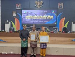 Kanwil Kemenkumham Babel Serahkan Sertifikat Indikasi Geografis Madu Teran Kepada Pemda Belitung Timur