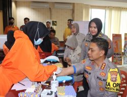Kapolresta Kombes Pol Abdul Waras Beserta Seluruh Personel Polresta Bandar Lampung Jalani Pemeriksaan Kesehatan Secara Berkala